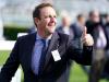 Charlie Appleby celebrates after securing first trainers' title