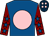 Royal blue, pink disc, maroon sleeves, royal blue stars, dark blue cap, pink spots (Andrew Gemmell & Thomas Friel)