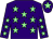 Purple, light green stars, purple cap, light green star (Mrs Fiona Carmichael / Ballylinch Stud)