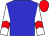 Blue body, white arms, red chevron, red cap (Ha Pantall)