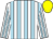 white, light blue striped, white sleeves, light blue striped, yellow cap (Loughtown Stud Ltd)