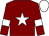 Maroon, white star, armlets and cap (Gigginstown House Stud)