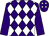 Purple and white diamonds, purple sleeves (Martin Hughes & Michael Kerr-dineen)