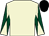 Beige, dark green diabolo on sleeves, black cap (Byerley Racing Syndicate)