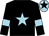 Black, light blue star and armlets, light blue cap, black star (Kaizen Racing)