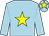 Light blue, yellow star and star on cap (Mr Robert Tyrrell)