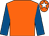Orange, royal blue sleeves, orange cap, white star (Niall O'Leary)