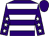 Purple, white hoops, purple sleeves, white stars, purple cap (Team Wallop)