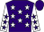 Purple, white stars, white sleeves, purple stars, purple cap (Amo Racing Limited)
