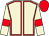BEIGE, RED seams and armlets, WHITE cap (Mr J Blackburn & Imperial Racing P'shi)