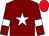 Maroon, white star and armlets, red cap (Gigginstown House Stud)
