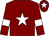 Maroon, white star & armlet, maroon cap, white star (Gigginstown House Stud)
