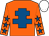 Orange, royal blue cross of lorraine, orange sleeves, royal blue stars, white cap (The Fantasy Believer Syndicate)