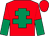 Red, emerald green cross of lorraine, red and emerald green halved sleeves (The End-r-ways Partnership & Partners)