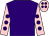Purple, pink sleeves, purple spots, pink cap, purple spots (Heather Yarrow & Lesley Ivory)