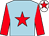 Light blue, red star & sleeves, white cap, red star (Mark McDonagh)