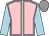 Pink, light blue seams, light blue sleeves, grey cap (Brendan W Duke)
