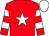 Red, white star, hooped sleeves, white cap (P J McSwiney - Osborne House)