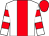 White, red stripe, hooped sleeves, red cap (Mr B Guerin & Habton Racing)