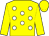 Yellow, white spots, yellow sleeves and cap (Mrs A Althani)