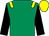 Emerald green, yellow epaulets, black sleeves, yellow cap (El Borracho Syndicate)
