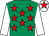 Emerald green, red stars, white sleeves, white cap, red star (Mrs P A Johnson & Mr C H Stephenson)