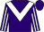 Purple, white chevron, striped sleeves (Halcyon Thoroughbreds)