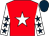 Red, white star, white sleeves, dark blue stars, dark blue cap (Empire State Racing Partnership)