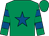Emerald green, royal blue star, hooped sleeves (Morecool Racing)