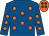 Royal blue, orange spots, orange cap, royal blue spots (The French Connection)