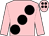 Pink, large black spots and spots on cap (Mr Mervyn Ayers)