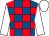 Royal blue and red check, white sleeves and cap (Jpm Racing I)