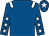 Royal blue, white epaulets, royal blue sleeves, white stars, royal blue cap, white star (J K Powell Racing)