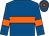 Royal blue, orange hoop and armlets, hooped cap (Blythe Stables Llp)