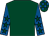 Dark green, royal blue sleeves, dark green stars, dark green and royal blue check cap (Mr Albert Conneally)