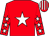 Red, white star, white stars on sleeves, striped cap (Blessingndisguise Partnership)