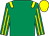 Emerald green, yellow epaulets, striped sleeves, yellow cap (Tay Valley Chasers Racing Club)