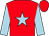 Red, light blue star and sleeves (D A Harrison Racing)