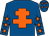 Royal blue, orange cross of lorraine, orange stars on sleeves, royal blue cap, orange stars (Wild Rover Syndicate)
