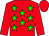 Red, green stars, red sleeves, red cap (H And B)