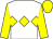 White, yellow triple diamond, sleeves and cap (Jab)