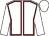White, maroon seams, white sleeves and cap (Devauden Court Racing Club)