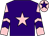 Purple, pink star, pink and purple chevrons on sleeves, pink cap, purple star (Miss E J Butterworth)