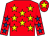 Red, yellow stars, red sleeves, royal blue stars, red cap, yellow star (Mr D McMahon)