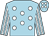Light blue, white spots, striped sleeves, light blue cap, white spots (Kenneth Alexander)