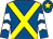 Royal blue, yellow cross belts, royal blue and white chevrons on sleeves, royal blue cap, yellow star (Ace Bloodstock & P Kirby)