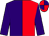 Purple and red (halved), purple sleeves, red and purple quartered cap (Mia Racing)