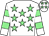 White, light green stars, hooped sleeves and stars on cap (Mr Paul Robert York)