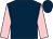 Dark blue, pink sleeves (Mr E A L Dunlop)