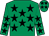 Emerald green, black stars (Diarmuid Horgan)